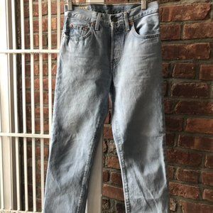 Levis 501 Original Cropped Jeans Womens W25 L28
